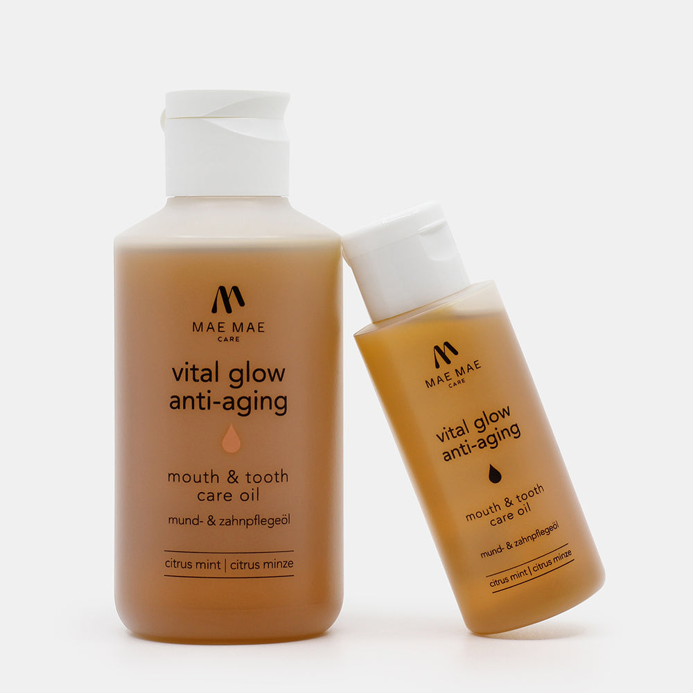 Mae Mae Care oil pulling product for daily oral care routine