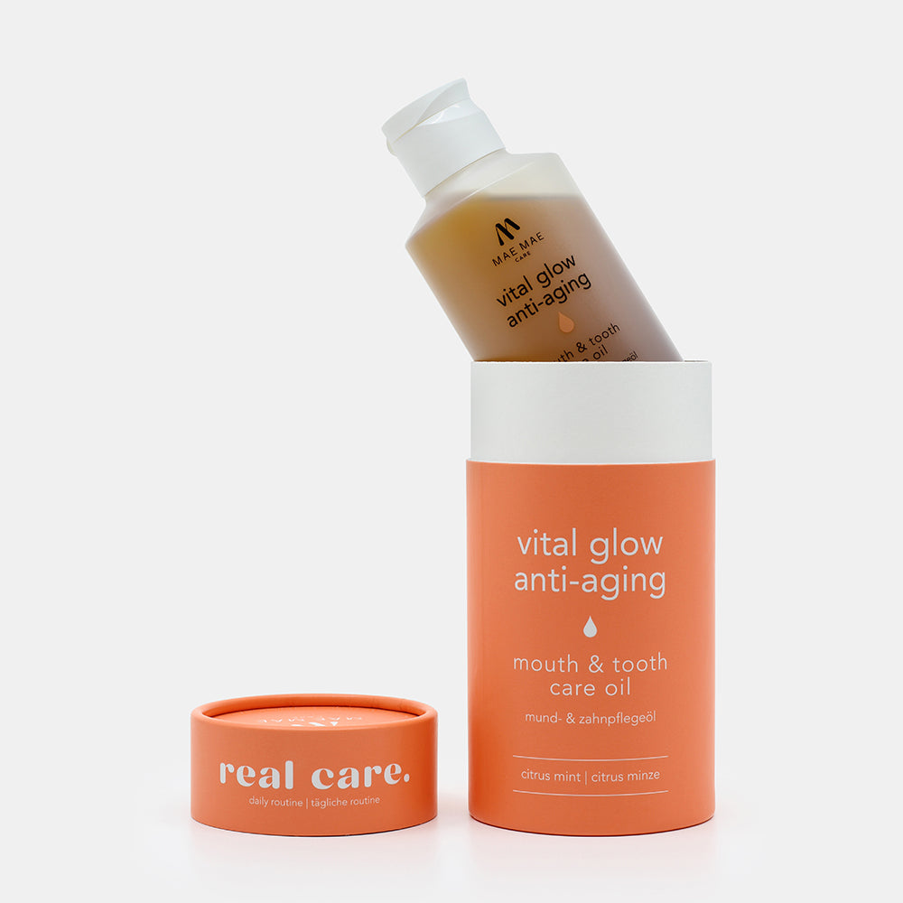 Vital Glow Anti-Aging 150 ml oil pulling product with packaging