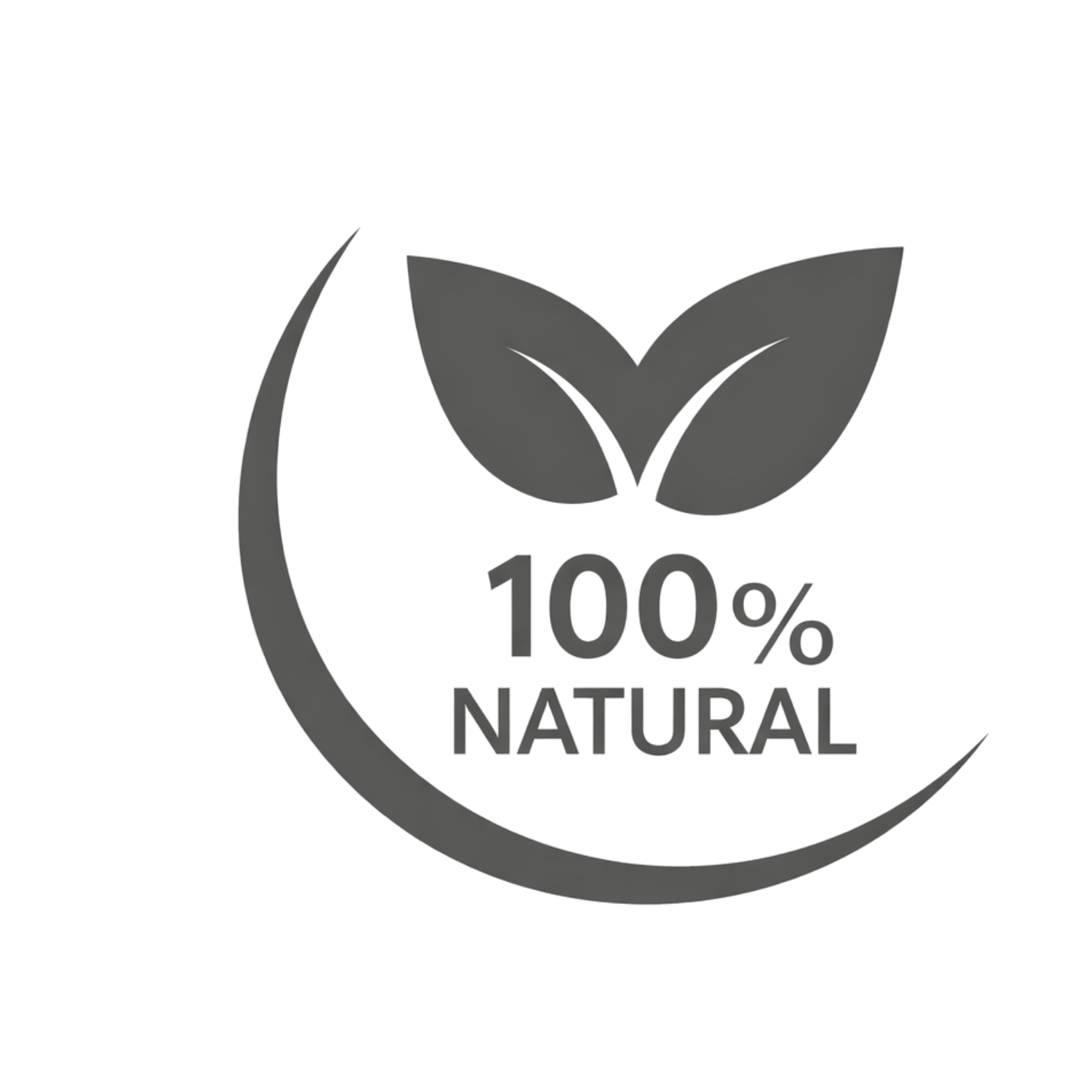 100 percent natural oral care icon in Mae Mae Care logo list