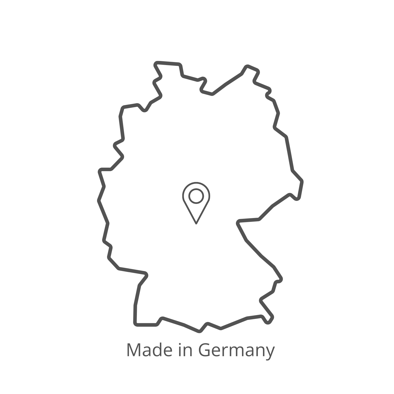 Made in Germany oral care icon in Mae Mae Care logo list